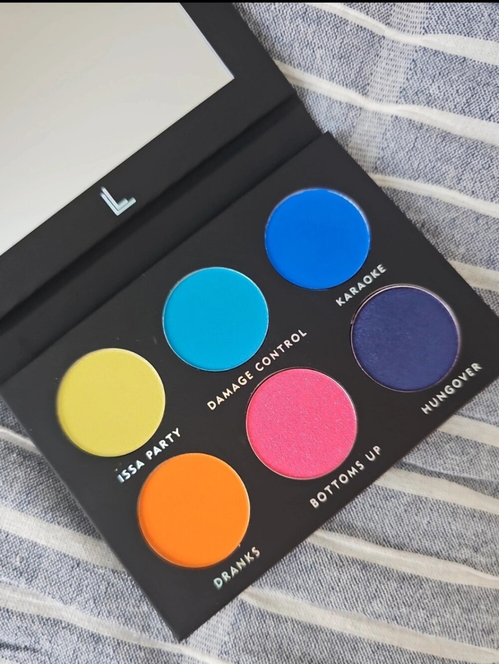 Laura Lee Los Angeles Party Animal Eyeshadow Palette Neon Bright NWT